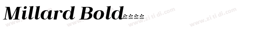 Millard Bold字体转换 Millard Bold字体转换